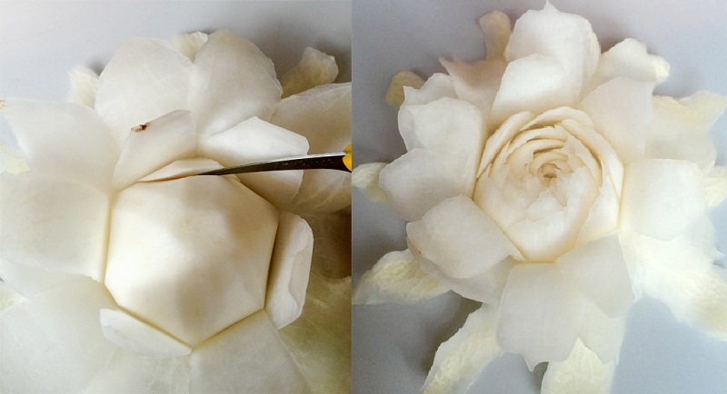 Cách cắt tỉa hoa hồng từ củ cải