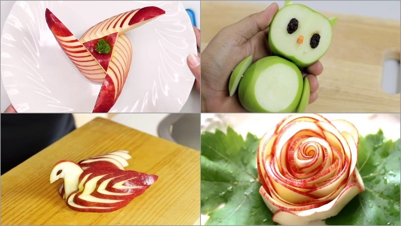 cách cắt táo đẹp